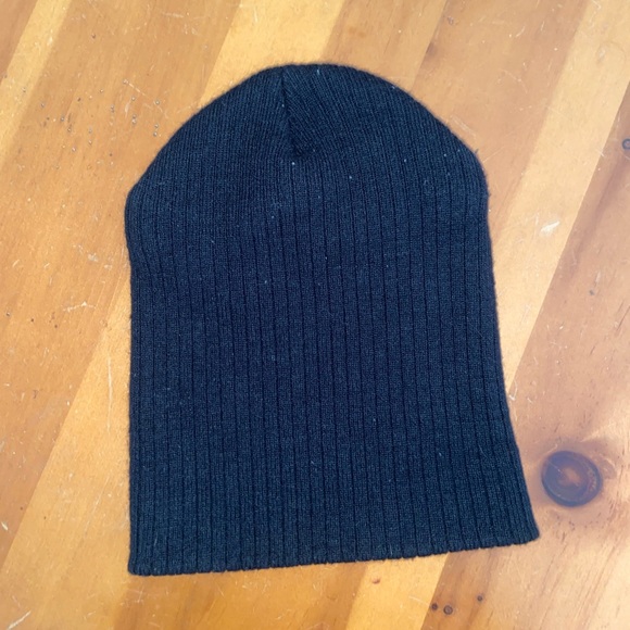 black athletic outdoor durable long beanie grunge active wear fashion headwear - Picture 8 of 10